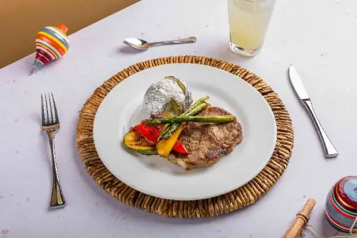 Menú 5. Corazón de rib eye a la parrilla.