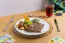Menú 1. Arrachera a la tampiqueña.